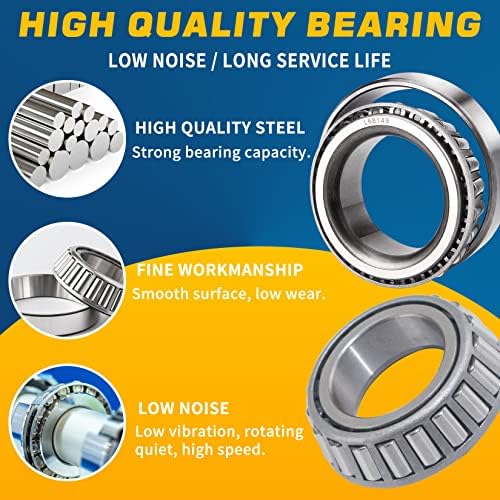 4Sets L44649 L68149 Trailer Hub Bearings Kit - Image 4