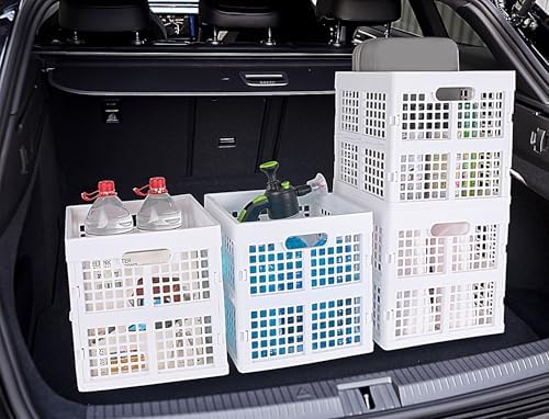 Eslite 3-Pack Collapsible Plastic Storage Crates, Foldable Crates - Image 6