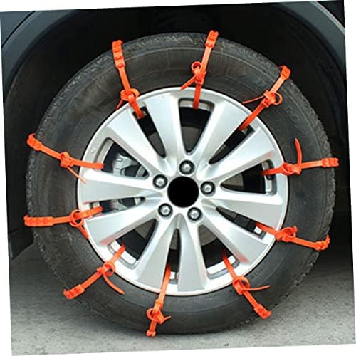 10Pcs Orange Plastic Anti-Skid Snow Chains - Image 6