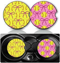2Pack Softball Car Cup Holder Coaster Neoprene Car Coasters by YGQZYYQ