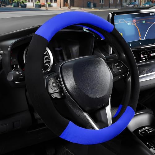 SEG Direct Plush Steering Wheel Cover 14.5"-15" Heavy-Duty, Summer Winter by SEGDirect
