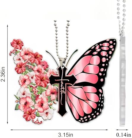 Butterfly Car Hanging Ornament, Hanging Charm Home Decoration Keepsake - Image 6