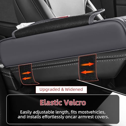 5 in 1 Nappa Leather Console Armrest Cover - Image 6