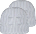 Chair Cushion Memory Foam Pads Tufted Slip Non Skid Rubber Back U-Shaped 17" x by SweetHomeCollection