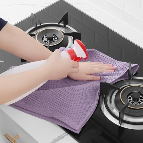 Homaxy 100% Cotton Waffle Weave Kitchen Dish Towels 4-Pack - Image 5