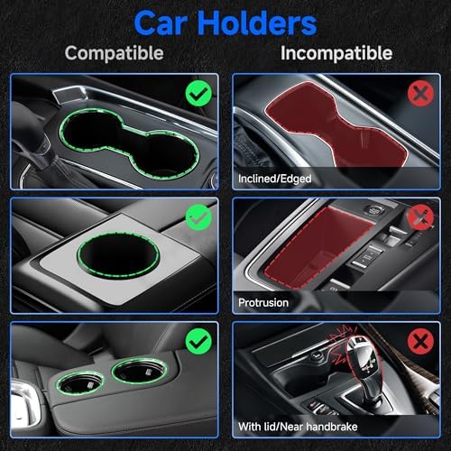 DYLEN Car Cup Holder Expander, 2 in 1 Cup Holder Adpater Extenter - Image 6