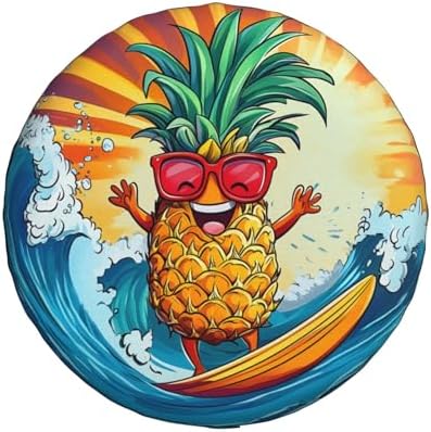 Spare Tire Cover for RV Camper, Funny Pineapple Tire Cover Protectors, by Unknown