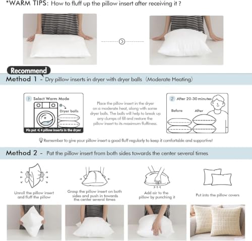 MIULEE 14x24 Inch Throw Pillow Insert - Image 6