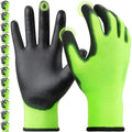 Kebada W1 Safety Work Gloves for Men & Women, Touchscreen, PU Coated by KEBADA