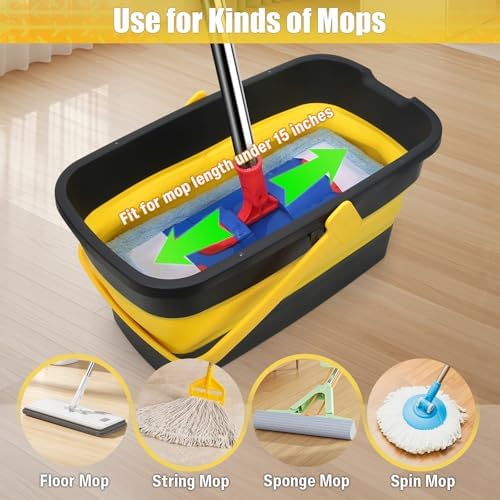 Collapsible Mop Bucket for Cleaning - Image 2