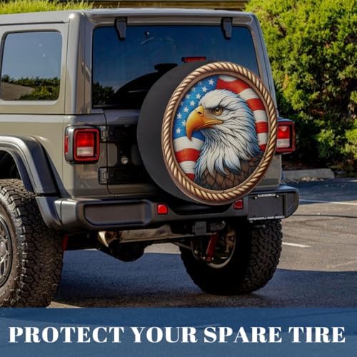 Flag Spare Tire Cover Waterproof Dust-Proof Spare Wheel Covers - Image 6