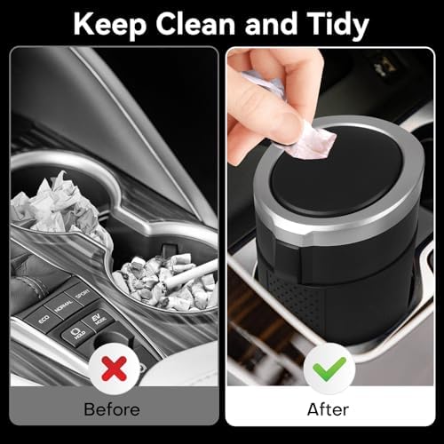 Car Trash Can Bin with Lid - Image 2
