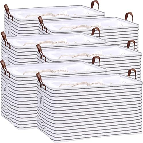 Hinwo 70L Extra Large Canvas Storage Bin by Hinwo
