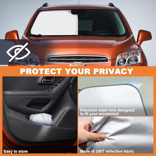 Foldable Front Windshield Sunshade fit - Image 4