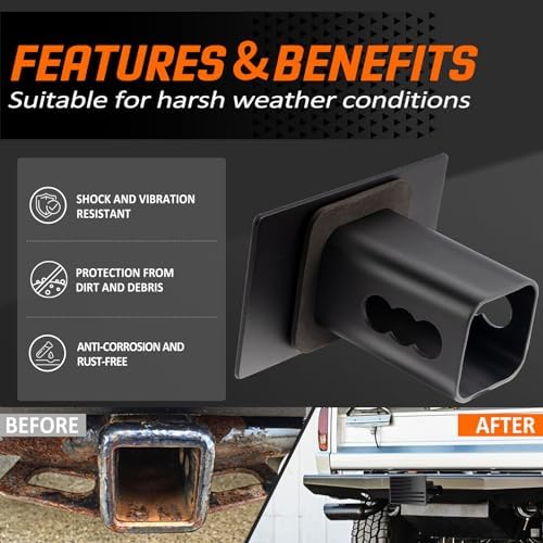 METOWARE Trailer Hitch Cover for 2" Receiver - Image 5