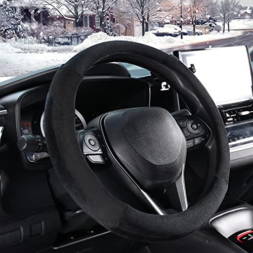 SEG Direct Car Steering Wheel Cover 14"-14.25", Plush Velvet Summer Winter - Image 3