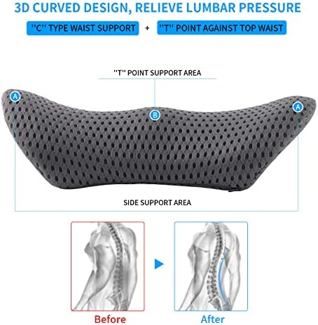 Lumbar Pillow, Memory Foam Lumbar Support Pillow - Image 3