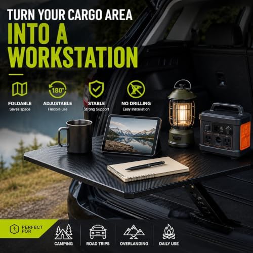 Rear Cargo Table for Ford Expedition 2025-2026, Foldable SUV Camping Table - Image 2