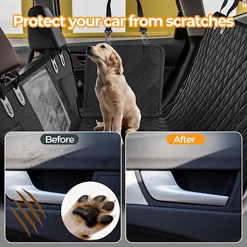 YSSOA Dog Car Seat Cover for Back Seat, Durable Waterproof Nonslip Pets Hammock - Image 5