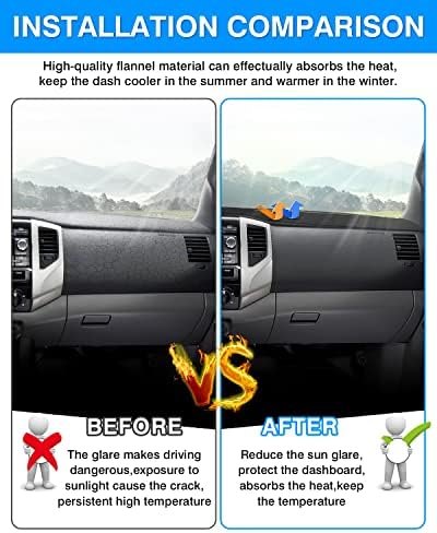 Autorder Dashboard Cover Mat for 2005-2015 Toyota Tacoma Pickup Accessories - Image 3