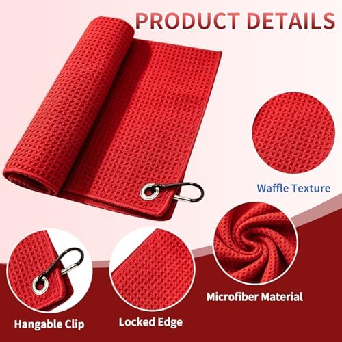 Fishing Towel with Clip, Hiking Towel, Golf Towel - Image 3