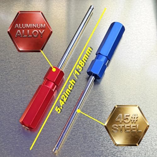 Valve Stem Removal Tool Set- 2Pieces Premium Alloy Valve Tools, Valve Core - Image 3