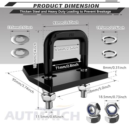 AUTMATCH Hitch Tightener Anti-Rattle Clamp - Image 4
