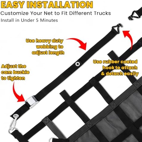 Cargo Net for Pickup Truck Bed - Image 2