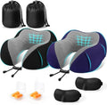 CloudBliss Memory Foam Travel Neck Pillow Airplane, 2 Pack by CloudBliss