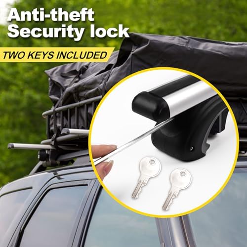 Stay There Car Roof Rack Cross Bars 56”Aero Thick Aluminum Universal Crossbars - Image 5