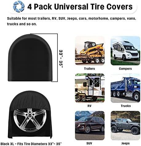 OutdoorLines Waterproof Tire Covers Set of 4 - Image 5
