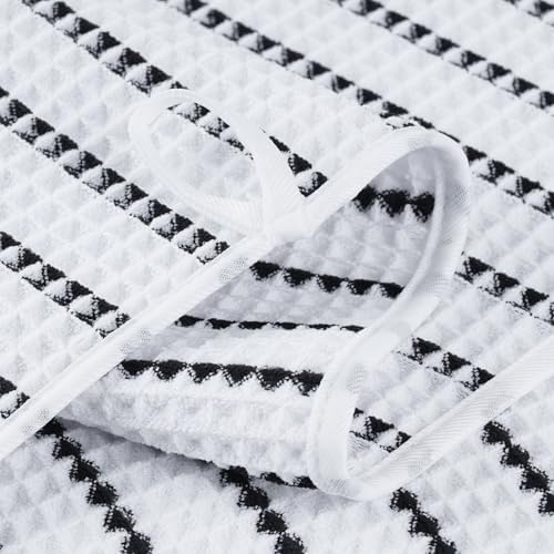 POLYTE 430 GSM Poly Blend Microfiber Quick Dry Waffle Hand Towel, 16x30 in - Image 4