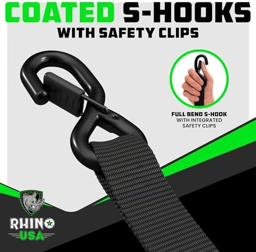 Rhino USA Heavy Duty Ratchet Tie Downs - Image 5