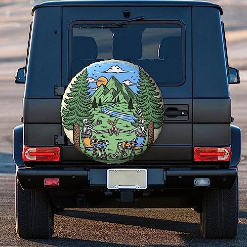 Skull Camping Spare Tire Cover 16 inch - Image 2