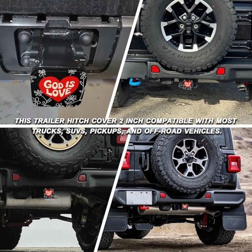 2" Trailer Hitch Cover Rubber Receiver Tube Cap Trailer Hitch Covers - Image 5