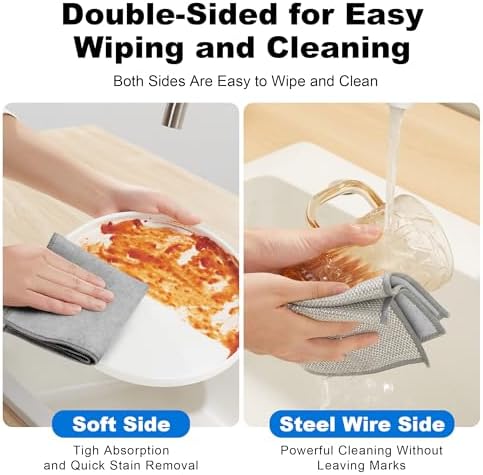 JOYMOOP Non Scratch Wire Dishcloth, 3 Piece Set - Image 2