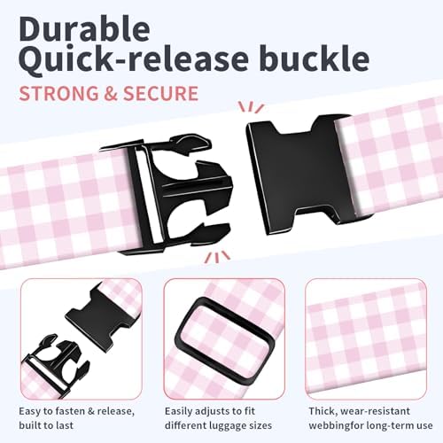 Luggage Strap for Suitcases Adjustable Travel Belt - Image 3