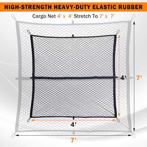 Gerguirry 2 Pack Cargo Net for Pickup Truck Bed - Image 2