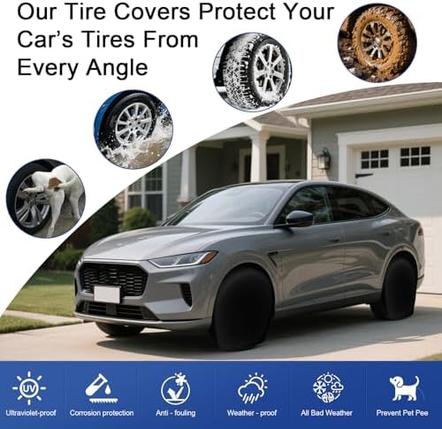 Tire Covers 4 Pack Fit Tire Diameters 24-26inch - Image 3