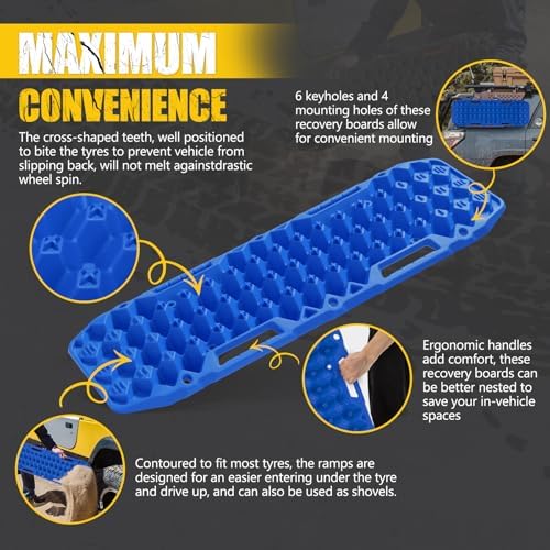 BUNKER INDUST Off Road Traction Boards, Pair Recovery Tracks Traction Mat - Image 3