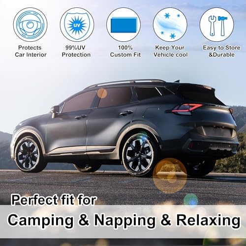 8PCS Windshield Sun Shade Custom Fit - Image 6