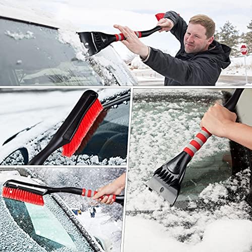 FOVAL 27" Snow Brush with Wider Ice Scraper, Snow Removal Car Brush with - Image 7