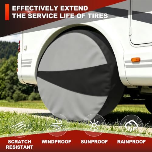 Explore Land Tire Covers 4 Pack Fit Tire Diameters 23"-25.75" - Image 6