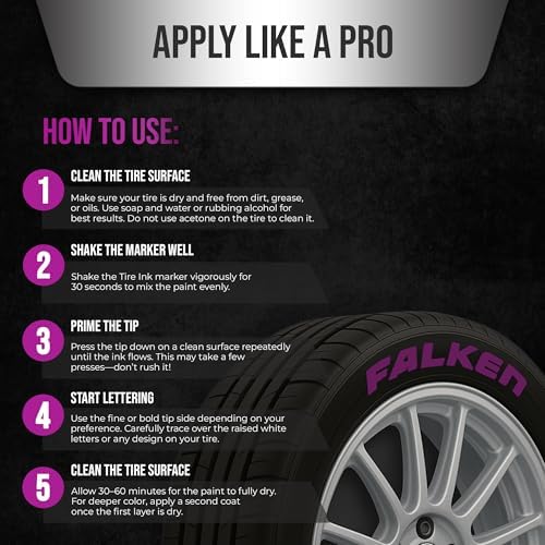 Purple Color Tire Paint Pen - Image 6