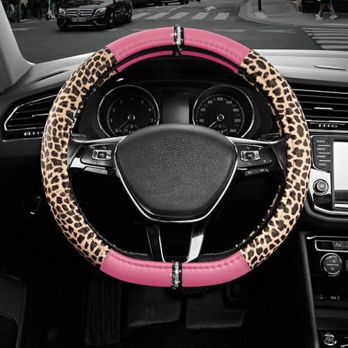 Road Comforts Leopard Steering Wheel Cover by RoadComforts