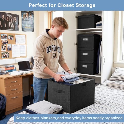 Bagnizer Large 17" 42 Quarts Collapsible Stackable Storage Bins - Image 3