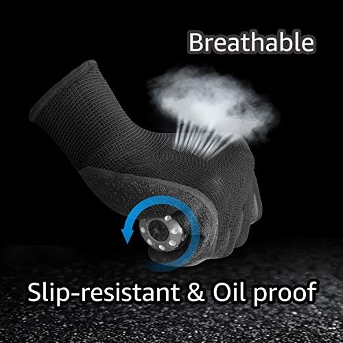 Evridwear Crinkle Latex Rubber Coated Safety Work Gloves - Image 2