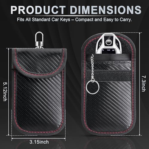 LivTee Faraday Key Fob Protector, RFID Blocking Faraday Bag - Image 3