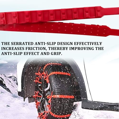 10PCS Tire Zip Ties for Snow Anti Skid Reusable Grip Zip Tie Snow Chains for - Image 3