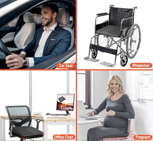 Lofty Aim Car Seat Cushion, Memory Foam Car Seat Cushions - Image 5